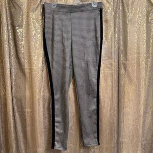 Papaya Brown Black Stripe Hounds tooth Work Office Pants Trousers Size‎ 8